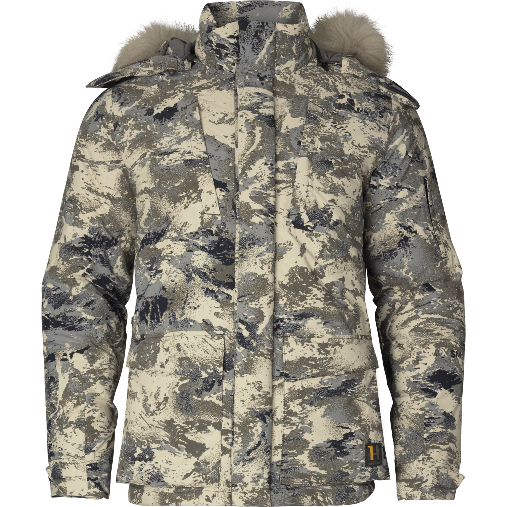 Harkila One Camo HWS Down Jacket - AXIS MSP®Mountain (Size UK Medium)