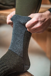 Seeland Field Thermo Sock - 2Pack - Pine Green Melange/Grey Melange