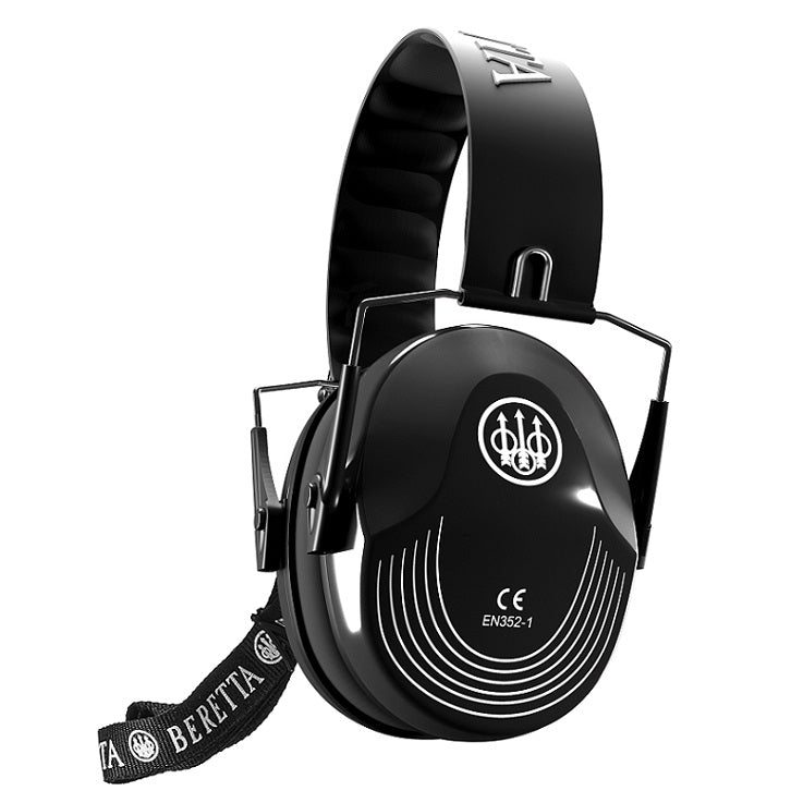 Beretta Shooting Folding Earmuffs - Solid Black