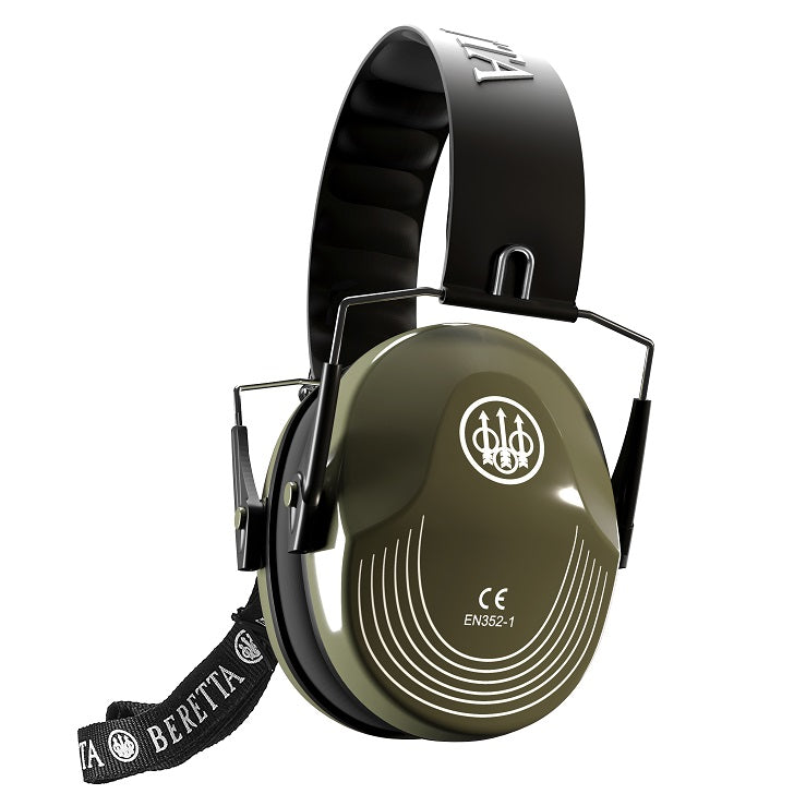 Beretta Standard Folding Ear Defenders - Solid Green