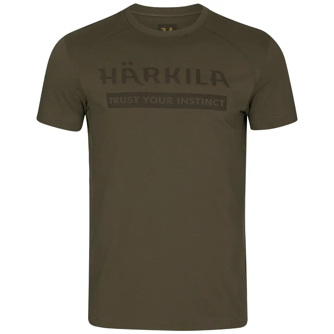 Harkila Logo S/S T-Shirt - Willow Green