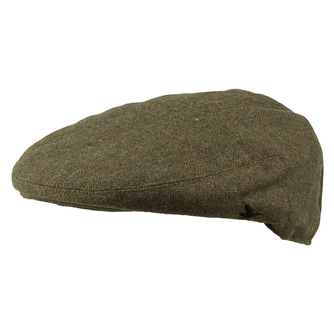 Seeland Hillside Tweed Flat Cap - Moss Green