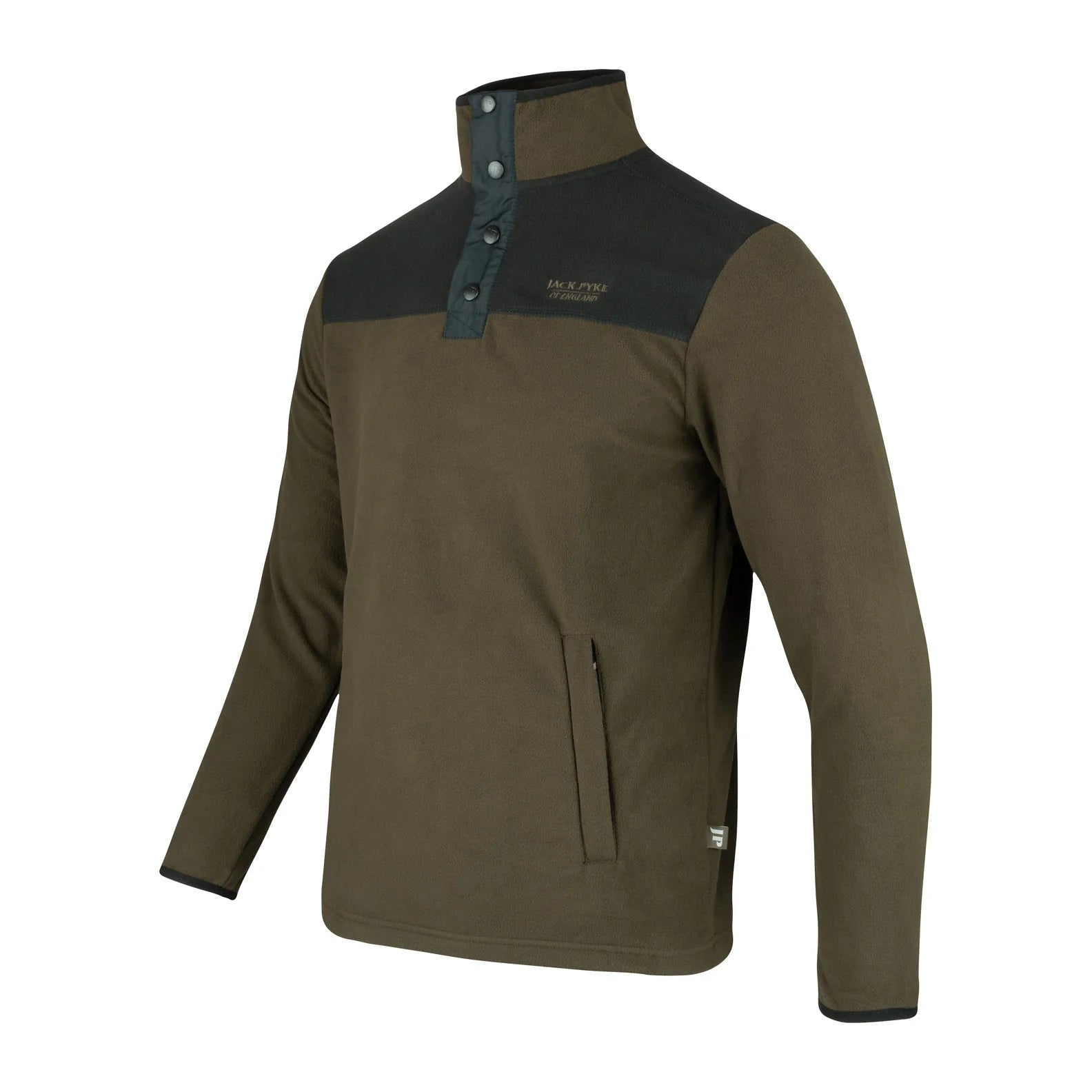 Jack Pyke Snap Neck Fleece Top - Dark Olive