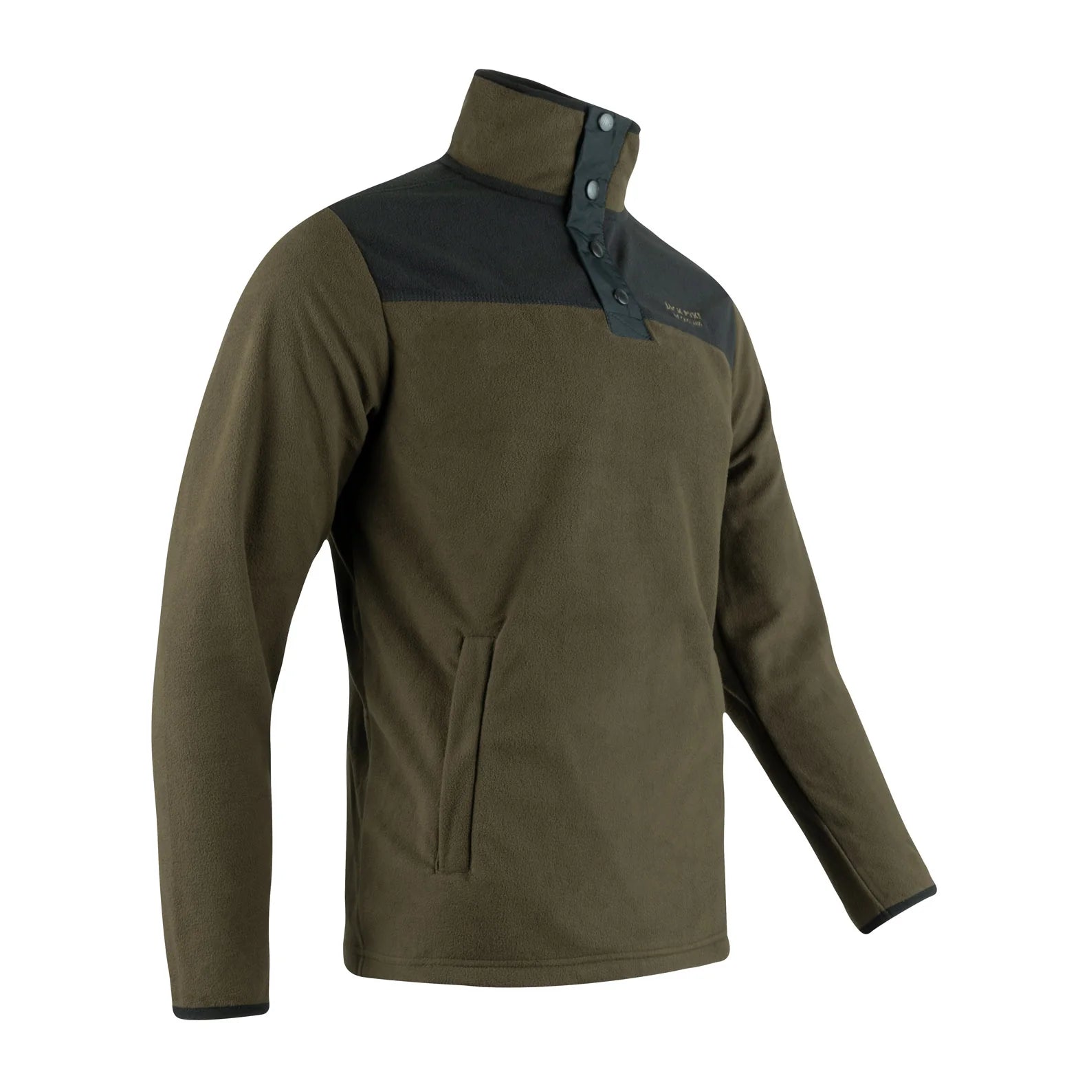 Jack Pyke Snap Neck Fleece Top - Dark Olive