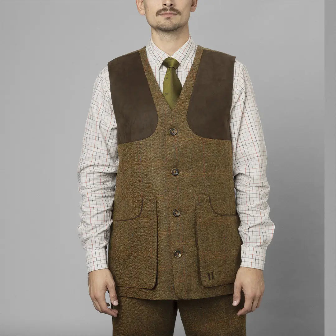 Harkila Kenmore Shooting Waistcoat - Terragon Brown