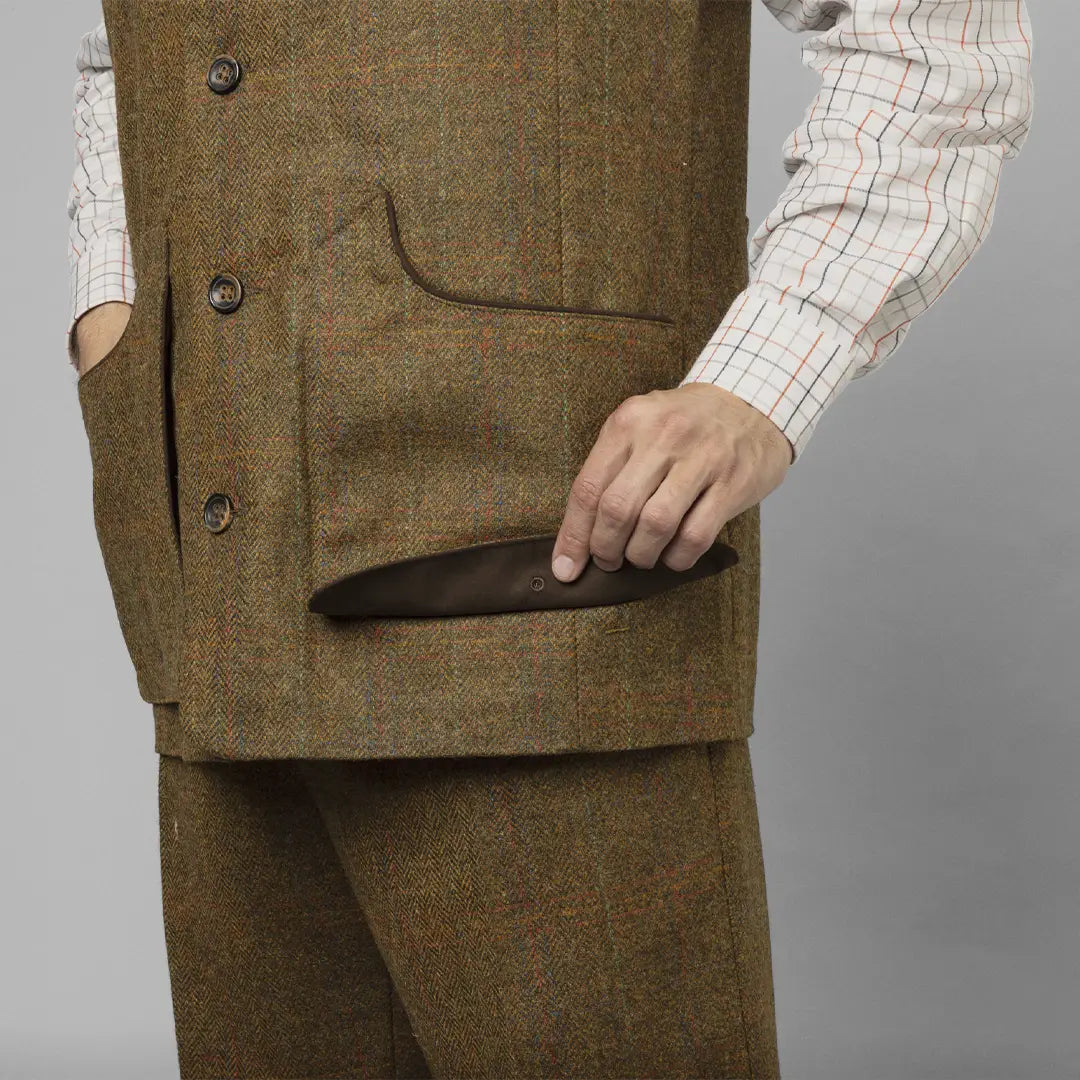 Harkila Kenmore Shooting Waistcoat - Terragon Brown