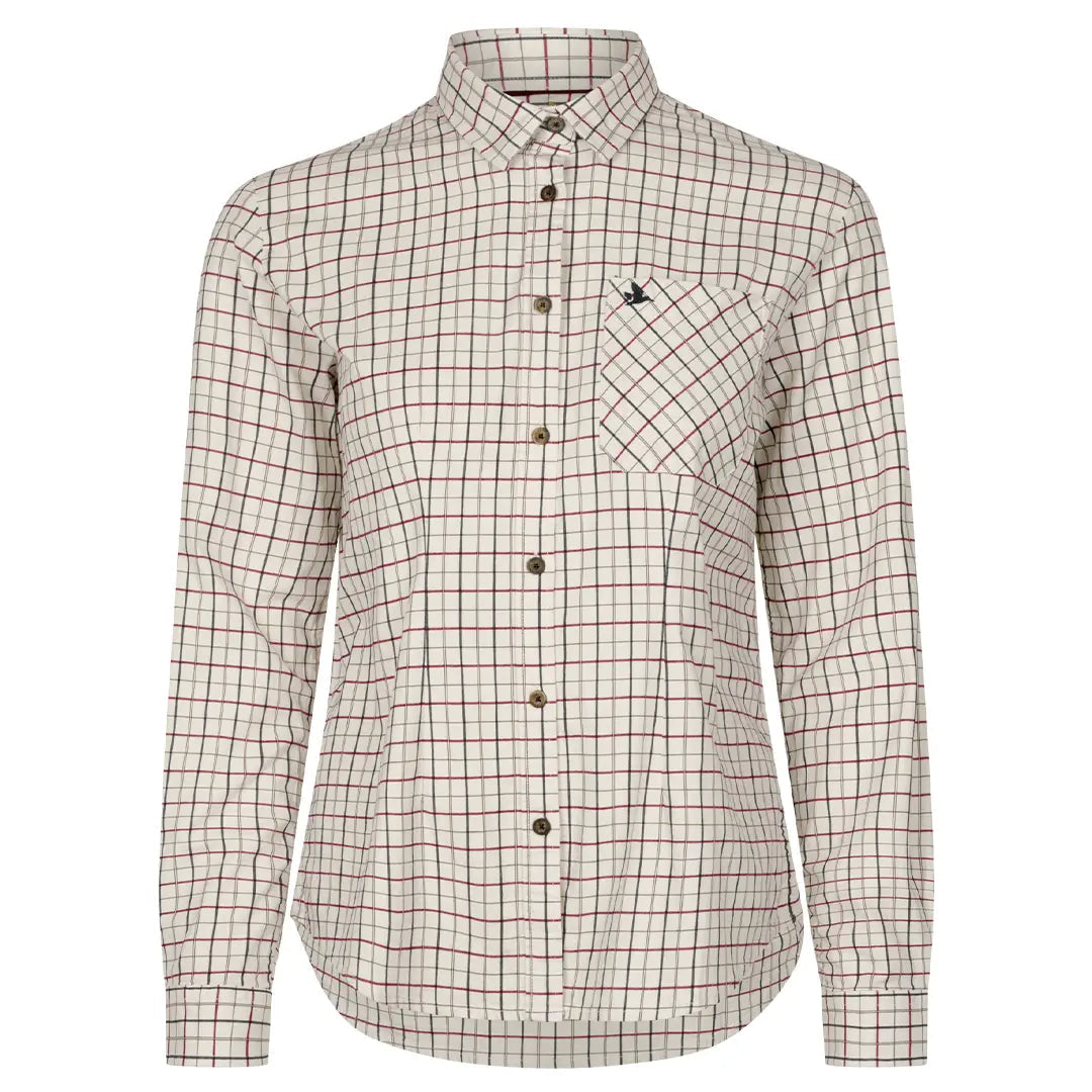 Seeland Kerry Ladies Shirt - Cabernet/Blue Check