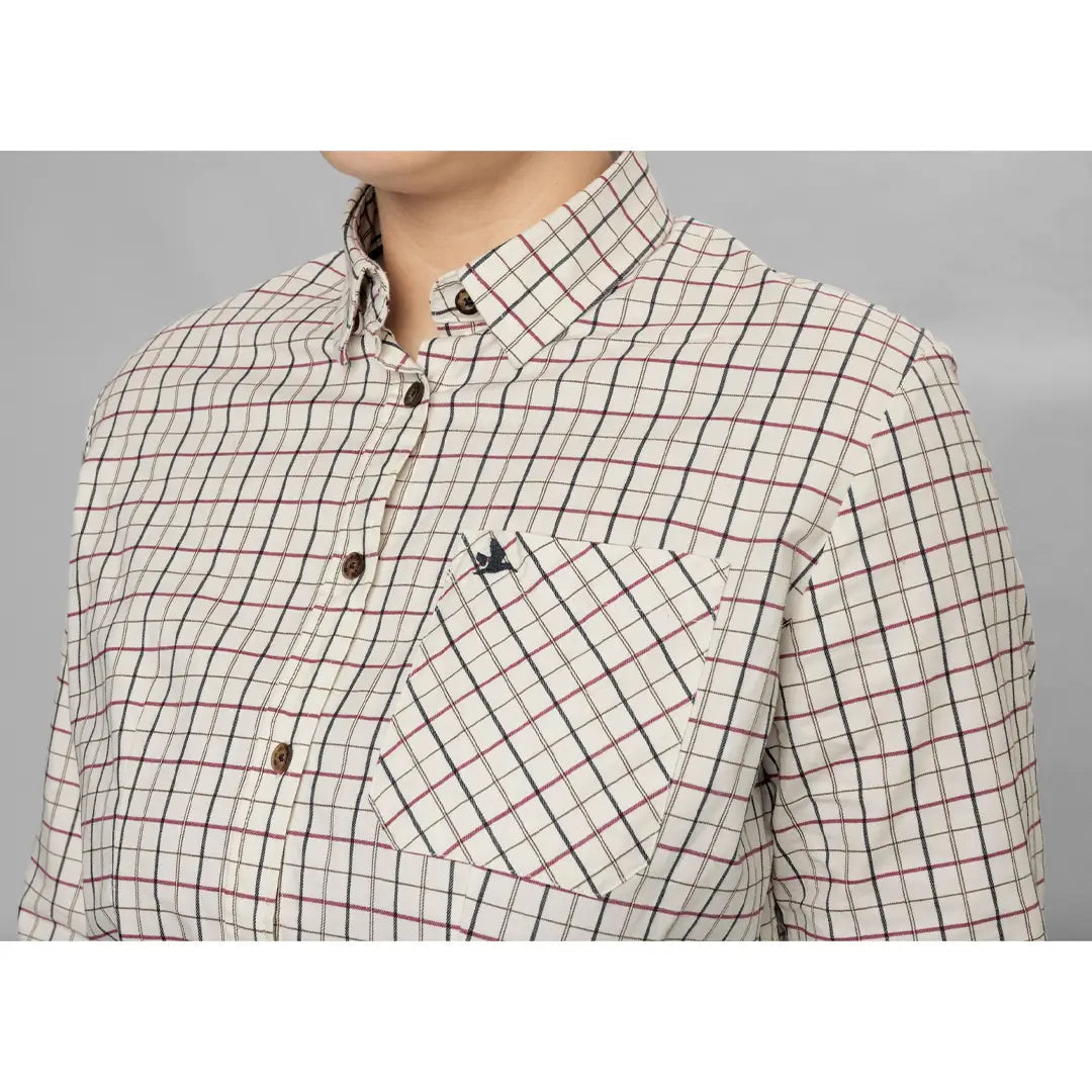 Seeland Kerry Ladies Shirt - Cabernet/Blue Check