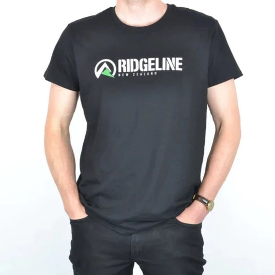 Ridgeline Cotton T-Shirt - Black