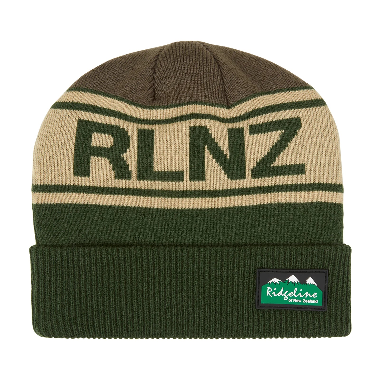 Ridgeline RLNZ Knitted Beanie - Olive Multi