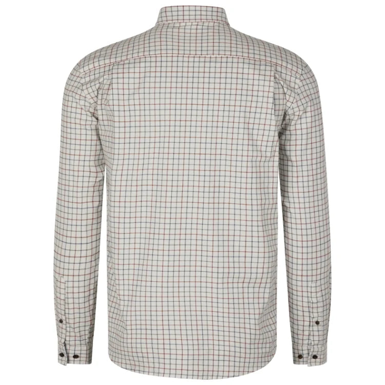 Seeland Oxford Shooting Shirt - Grape Leaf/Terracotta Check