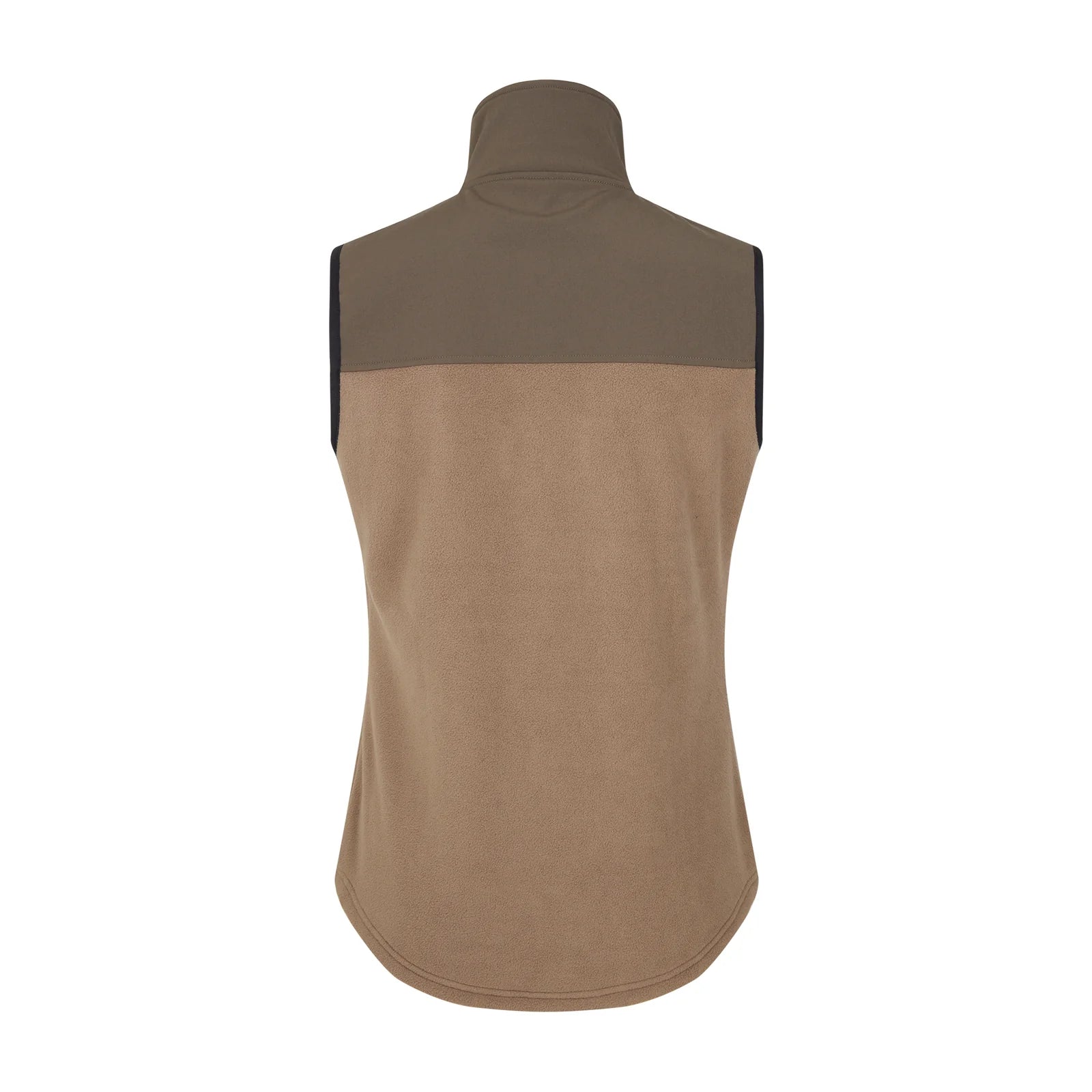 Ridgeline Women's Hybrid Fleece Waistcoat - Bark/Light Bark