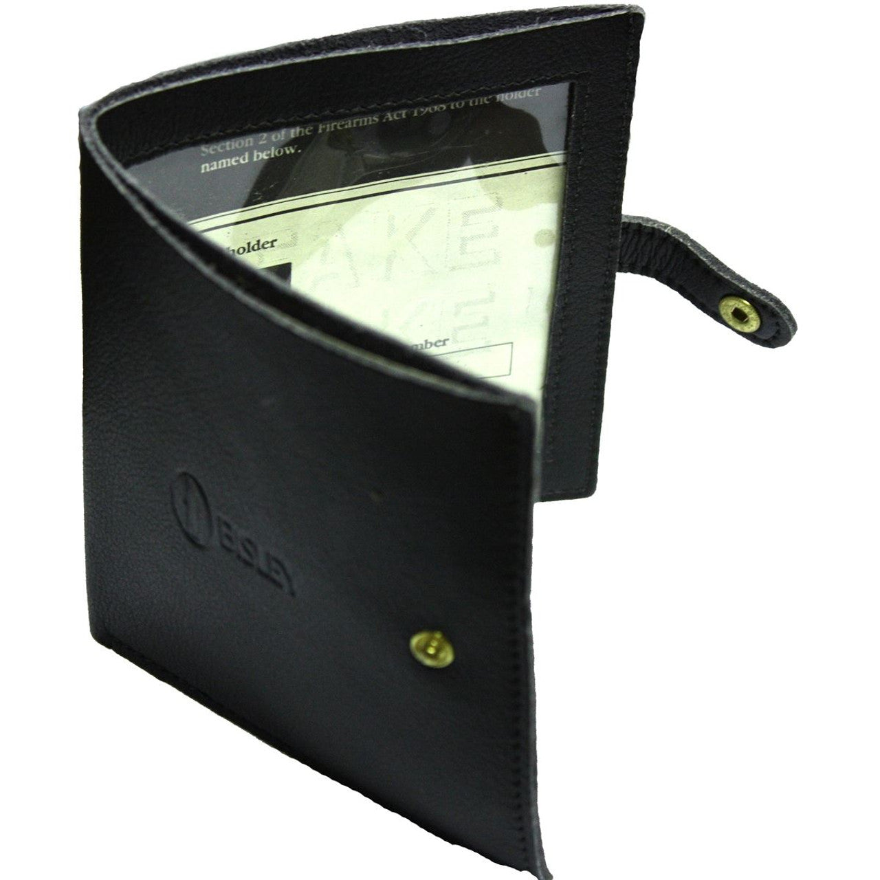 Bisley Leather Certificate Holder - Black