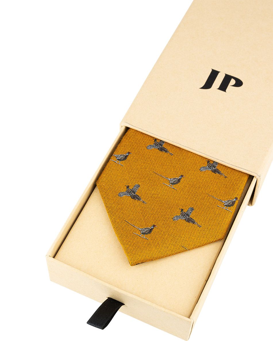 Jack Pyke Silk Pheasant Tie - Mustard