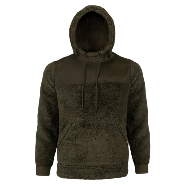 Jack Pyke Sherpa Fleece Hoodie - Dark Olive