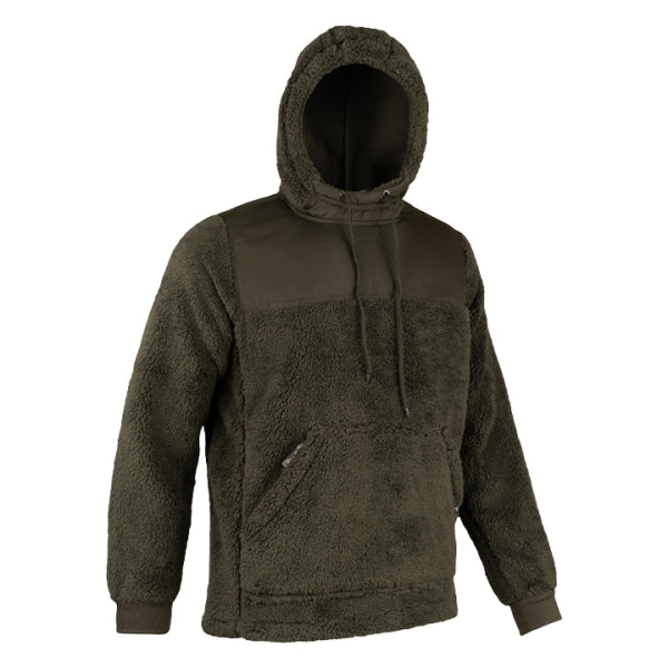 Jack Pyke Sherpa Fleece Hoodie - Dark Olive