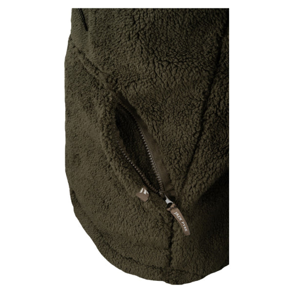 Jack Pyke Sherpa Fleece Hoodie - Dark Olive