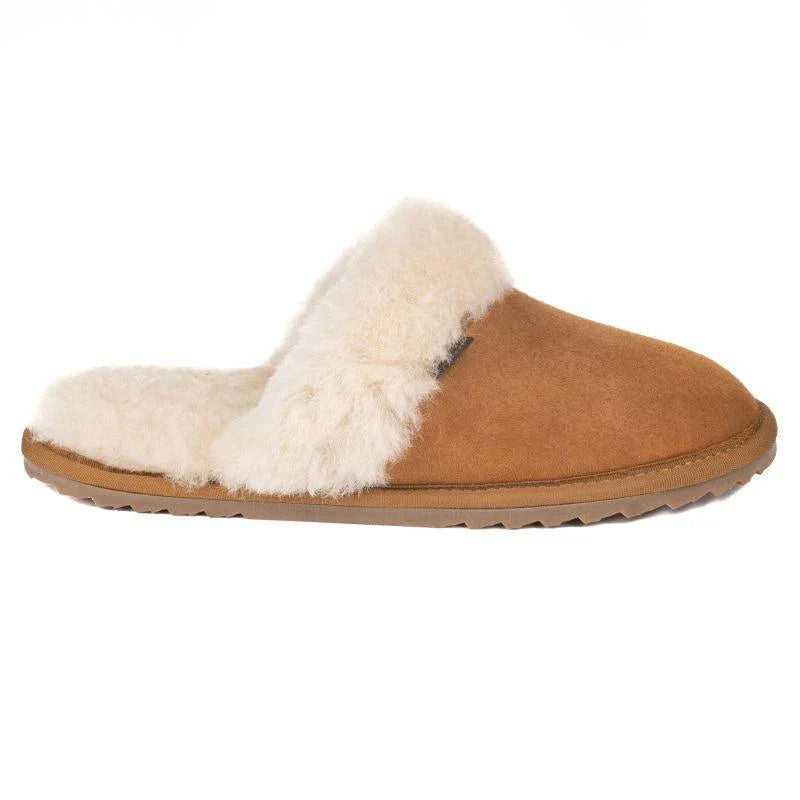 Le Chameau Ladies Mule Maison Slippers - Tan