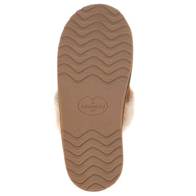 Le Chameau Ladies Mule Maison Slippers - Tan