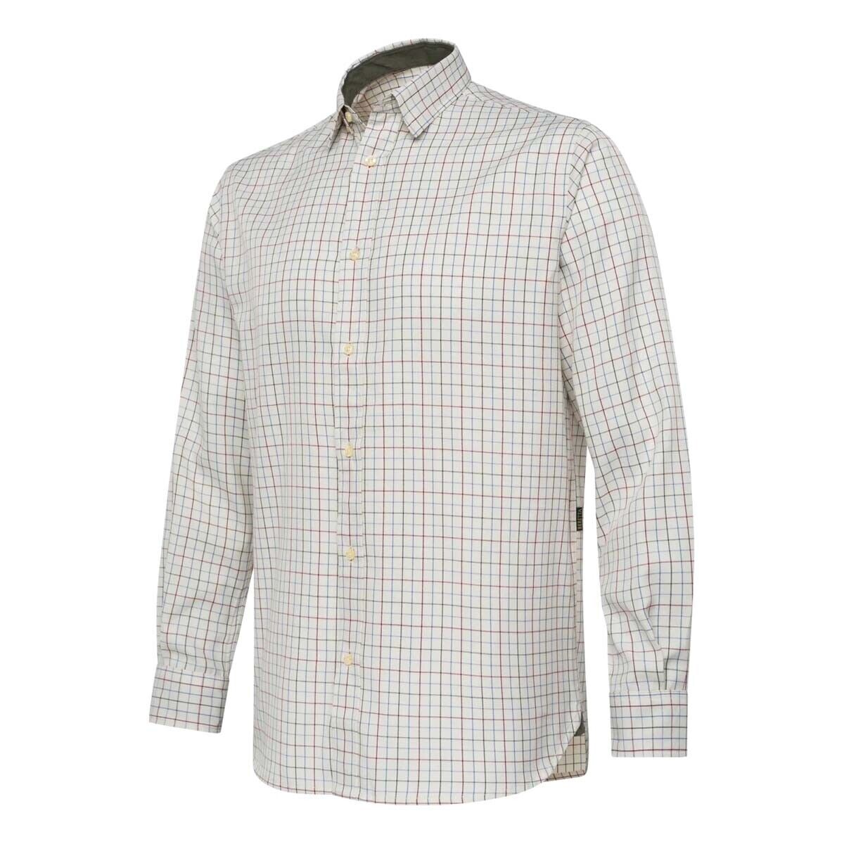 Beretta Charlow Shirt - Ivory & Blue Check