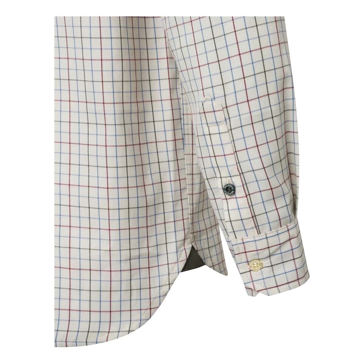 Beretta Charlow Shirt - Ivory & Blue Check