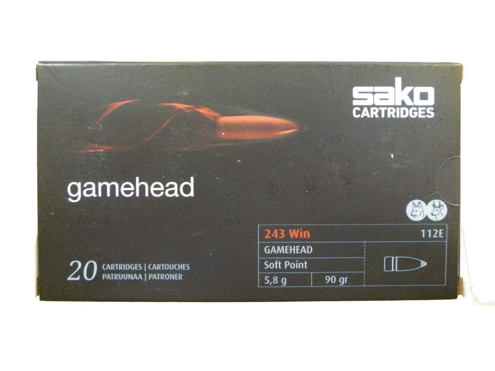 Sako 243 Gamehead  Bullets 90 Grain Soft Point