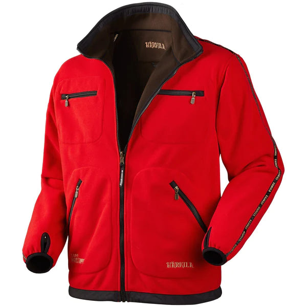 Harkila Kamko Reversible Fleece Jacket - Brown/Red