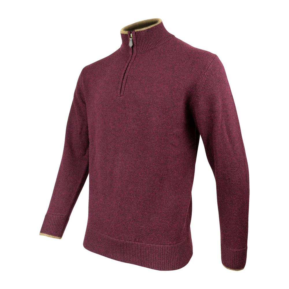 Jack Pyke Ashcombe Zip Neck Jumper - Plum