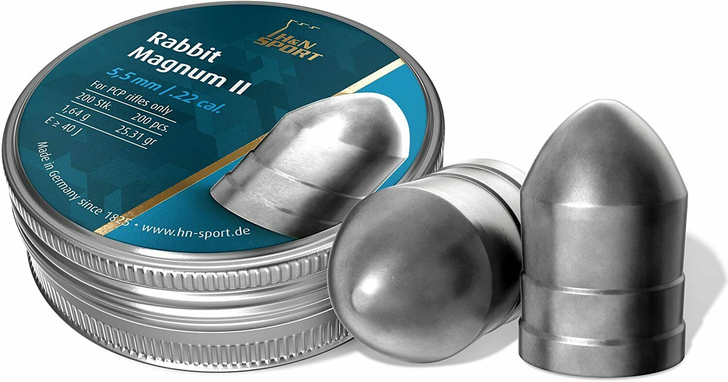 H&N Sport Rabbit Magnum II 5,5mm .22 Cal Airgun Pellets