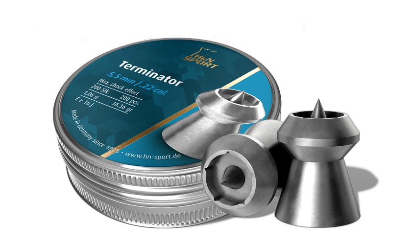 H&N Sport Terminator 5,5mm .22 Cal Airgun Pellets